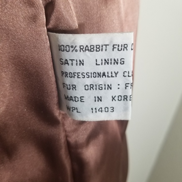 Vintage Upward Rabbit Fur Coat - Picture 5 of 7